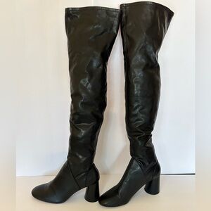 Zara Black Over-the-Knee Boots